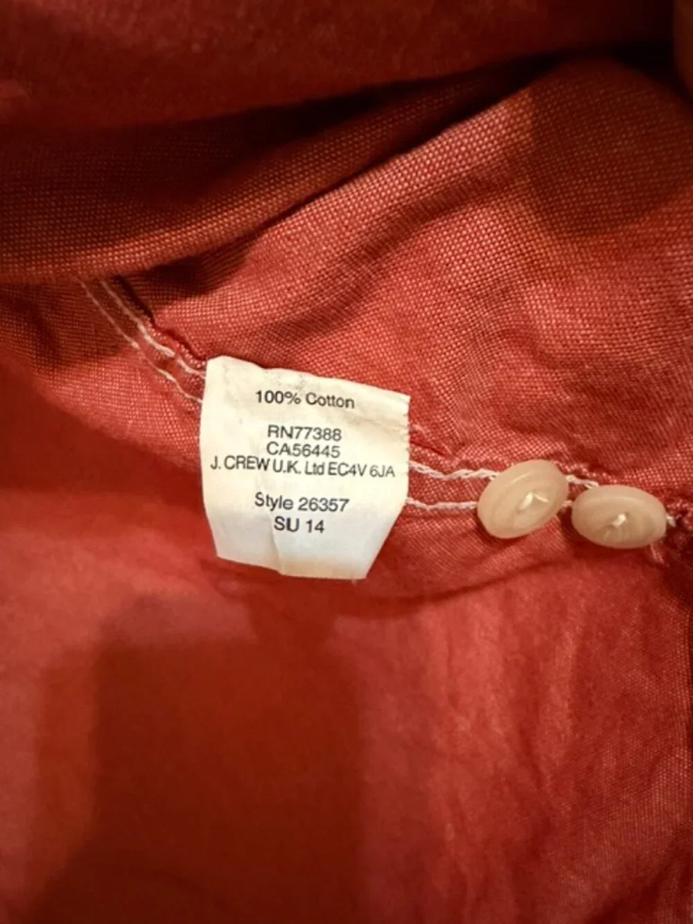 J.Crew Broken-In Oxford Shirt Men Medium Cotton